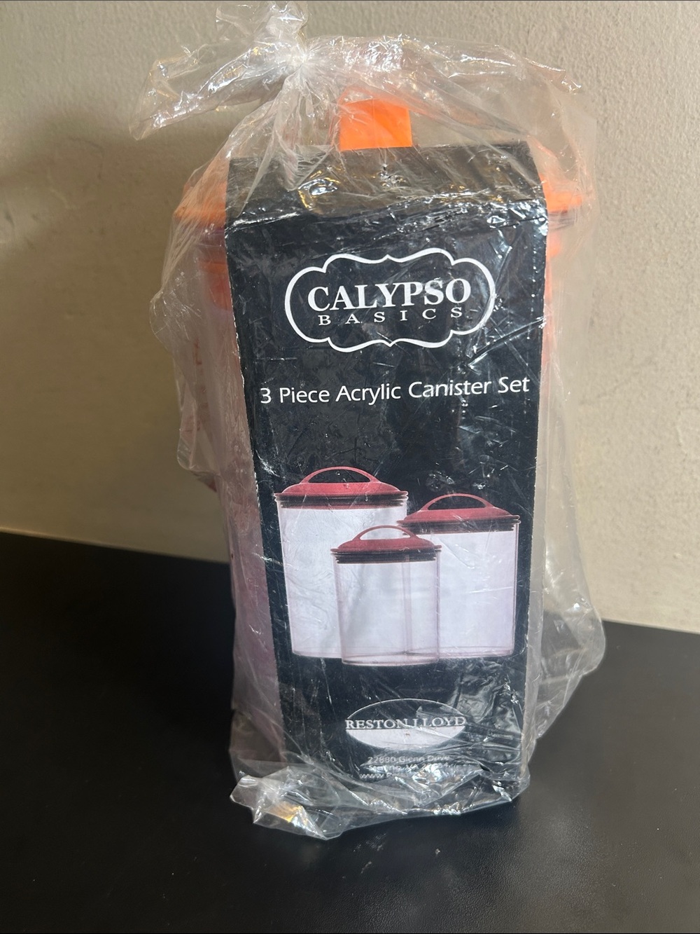 Calypso Basics 3 piece Acrylic Canister Set.